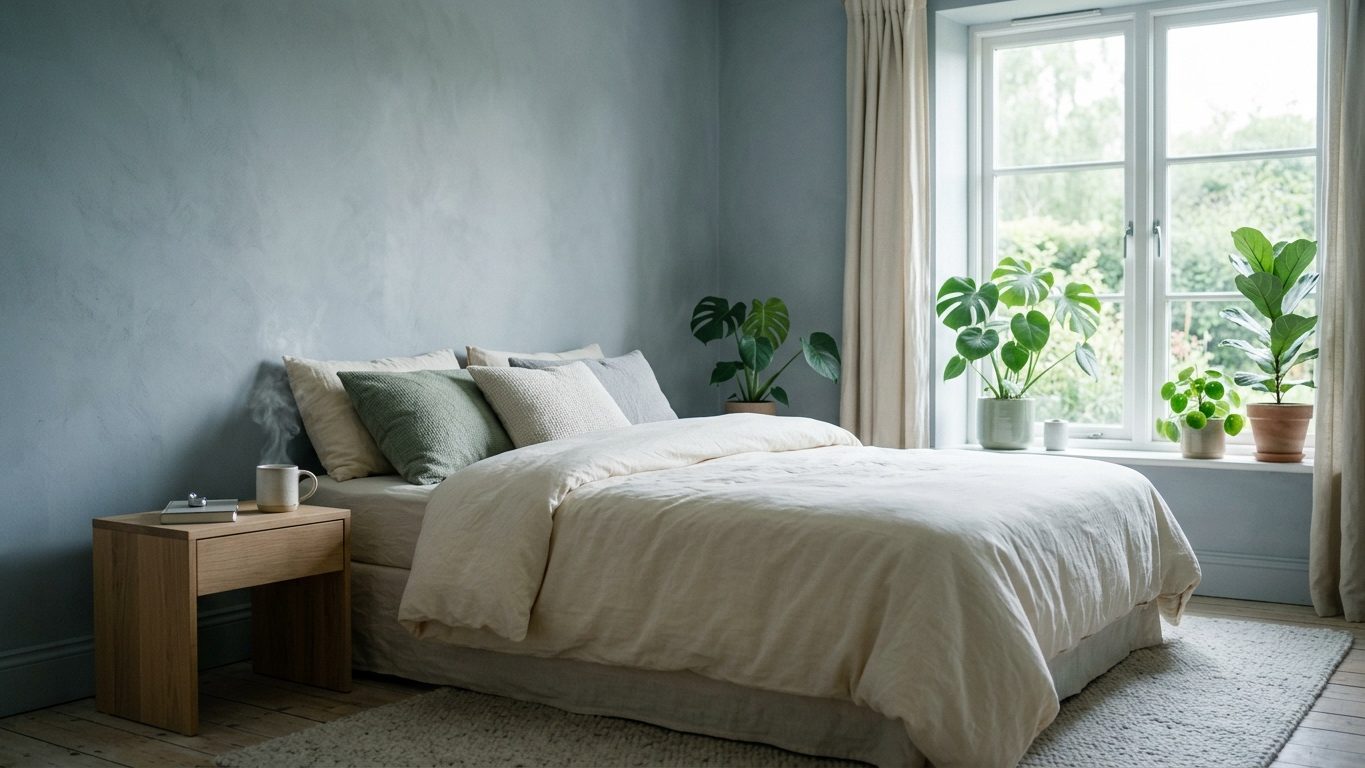 Soft morning light in a calm bedroom